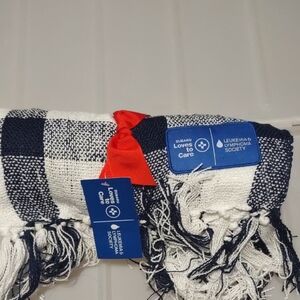 New Rare Pottery Barn X Subaru Winter Plaid Throw Blanket 50 X 60